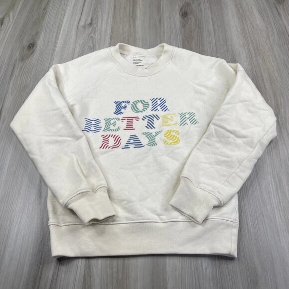 For Days Cream For Better Days Crewneck Sweatshirt Youth Kids Size S Small - Picture 1 of 12
